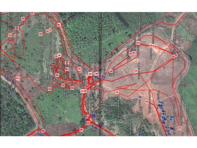 drawing Berekuso satellite imagery