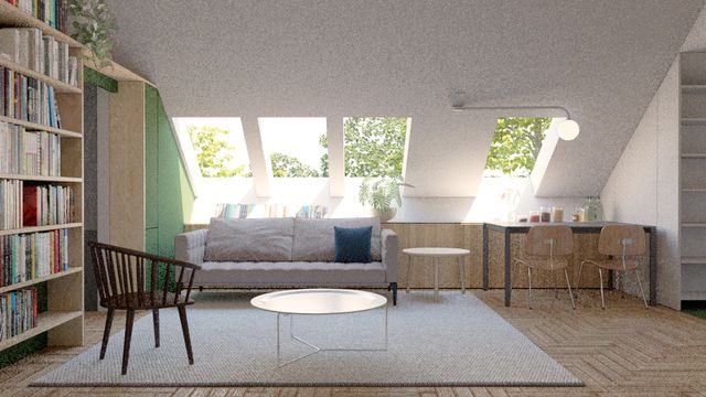 12 Attic Unit Living