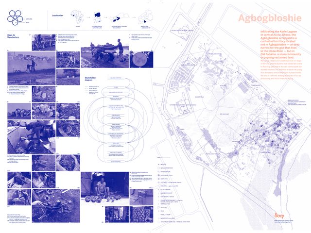 drawing Agbogbloshie Makerspace Platform site map